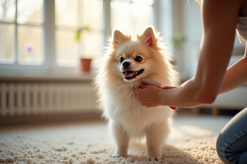 Comment bien entretenir la fourrure du Spitz