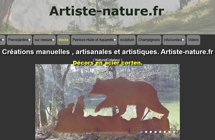 Créations manuelles , artisanales et artistiques. Artiste-nature.fr